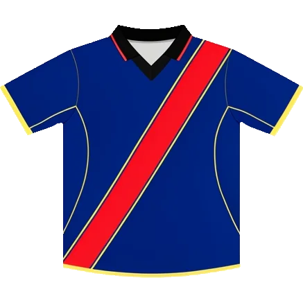 Rennes 2001/02 Away shirt illustration, generated colours (AI illustration)