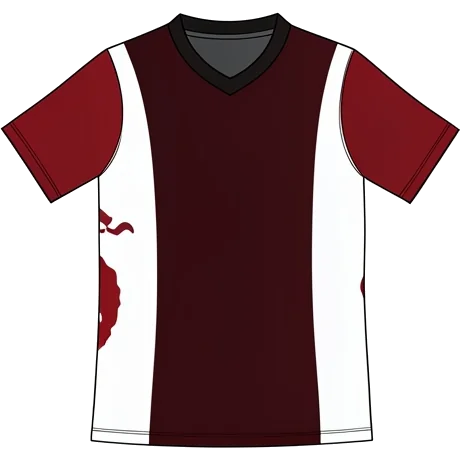 Metz 2011/12 Home shirt illustration, generated colours (AI illustration)