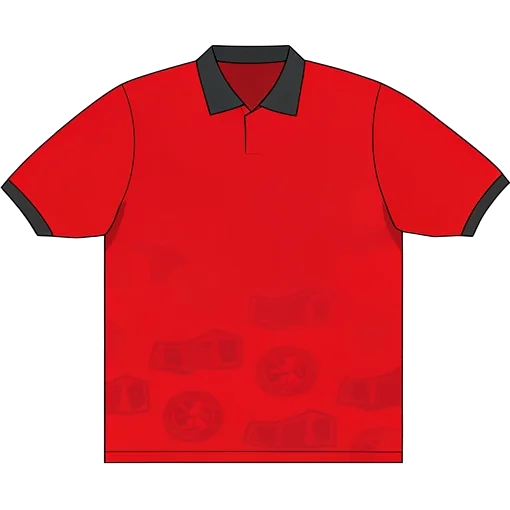 Middlesbrough 1994/95 Home shirt illustration, generated colours (AI illustration)