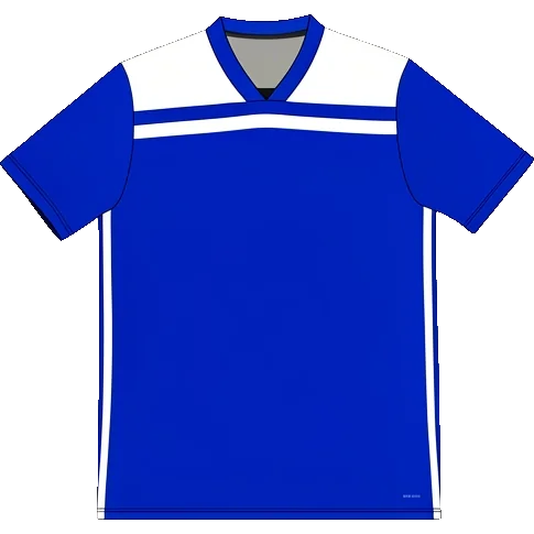 Birmingham City 2018/19 Home shirt illustration, generated colours (AI illustration)