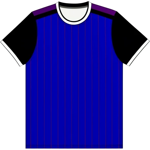 Valladolid 2019/20 Away shirt illustration, generated colours (AI illustration)
