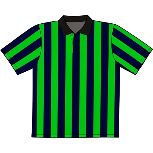 Leeds United 1994/96 Third shirt illustration, generated colours (AI illustration)