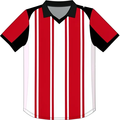 Southampton 2025/26 Home shirt illustration, generated colours (AI illustration)