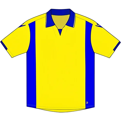 Leeds United 2009/10 Away shirt illustration, generated colours (AI illustration)