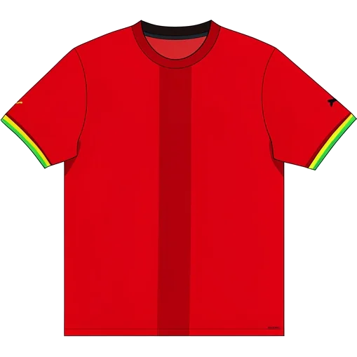 Ghana 2022/23 Away shirt illustration, generated colours (AI illustration)