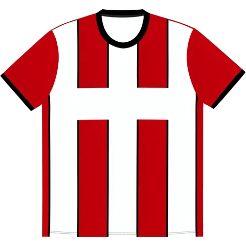 Lincoln City 2022/23 Home shirt illustration, generated colours (AI illustration)