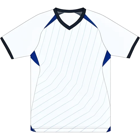 Arminia Bielefeld 2025/26 Away shirt illustration, generated colours (AI illustration)