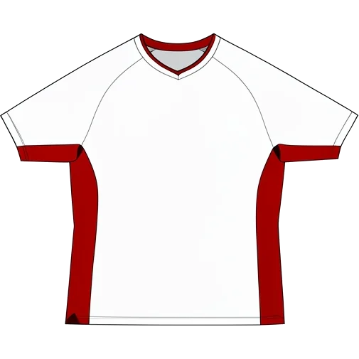 Nottingham Forest 2010/11 Away shirt illustration, generated colours (AI illustration)