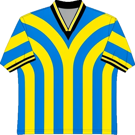 Málaga 1997/98 Away shirt illustration, generated colours (AI illustration)