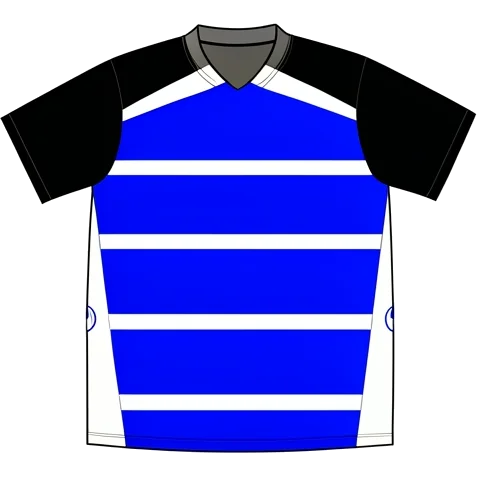 MSV Duisburg 2008/09 Home shirt illustration, generated colours (AI illustration)