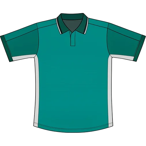 Greuther Fürth 1999/00 Home shirt illustration, generated colours (AI illustration)