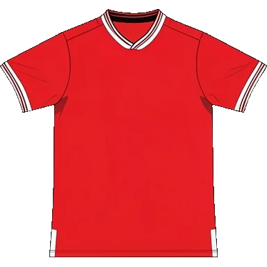 Nottingham Forest 2020/21 Home shirt illustration, generated colours (AI illustration)