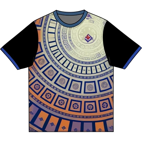 Fiorentina 2025/26 Away shirt illustration, generated colours (AI illustration)
