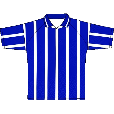 Kilmarnock 1994/95 Home shirt illustration, generated colours (AI illustration)