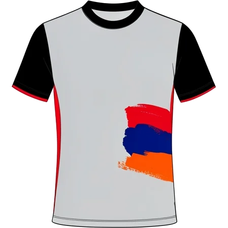 Armenia 2024 Away shirt illustration, generated colours (AI illustration)