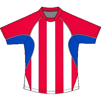 Paraguay 2003/04 Home shirt illustration, generated colours (AI illustration)