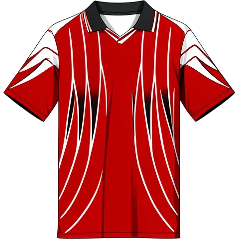 Tunisia 1998 Home shirt illustration, generated colours (AI illustration)