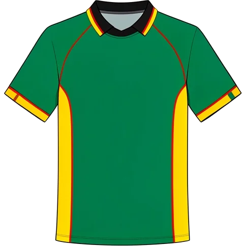 Cameroon 1998 Home shirt illustration, generated colours (AI illustration)