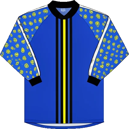 VfL Bochum 1999/00 Goalkeeper shirt illustration, generated colours (AI illustration)