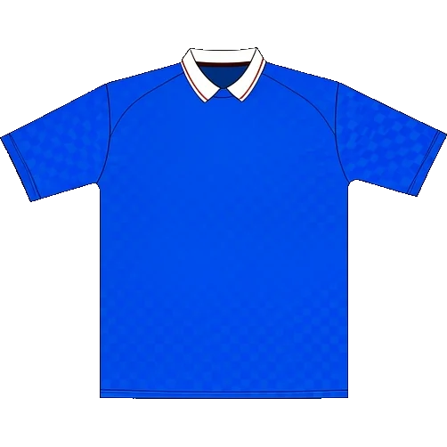 Portsmouth 1989/91 Home shirt illustration, generated colours (AI illustration)