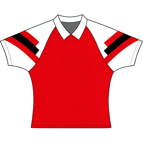 Arsenal 1993/94 Home shirt illustration, generated colours (AI illustration)