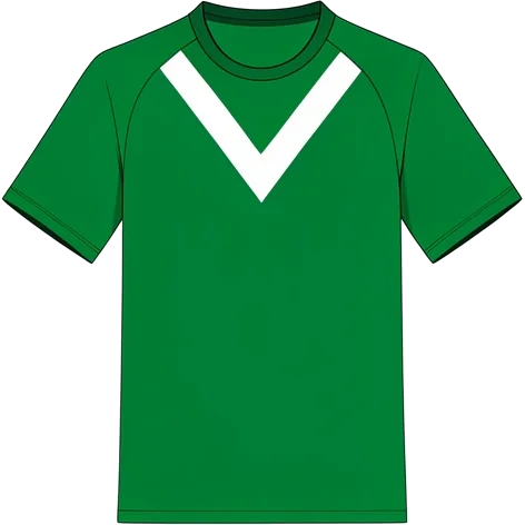 Sparta Rotterdam 2004/05 Away shirt illustration, generated colours (AI illustration)