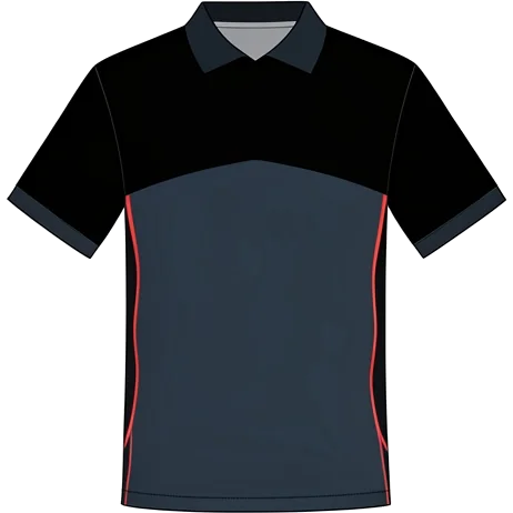 Charleroi 1993/98 Home shirt illustration, generated colours (AI illustration)