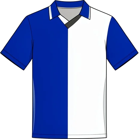 Grasshopper 1978/81 Home shirt illustration, generated colours (AI illustration)