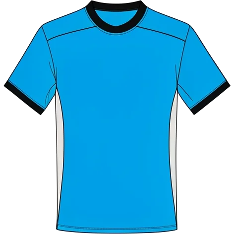 SM Caen 2004/05 Away shirt illustration, generated colours (AI illustration)