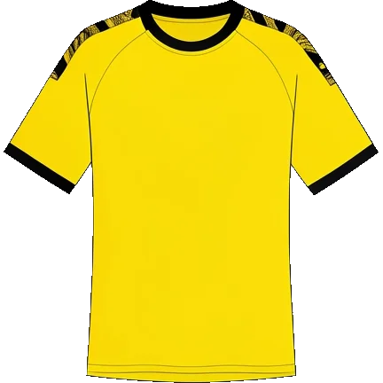 Borussia Dortmund 2019/20 Home shirt illustration, generated colours (AI illustration)