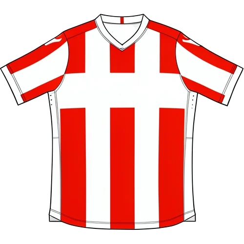 Union Berlin 2017/18 Home shirt illustration, generated colours (AI illustration)