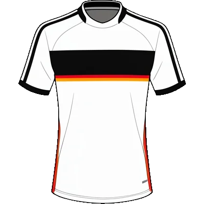 Germany 2008/09 Home shirt illustration, generated colours (AI illustration)