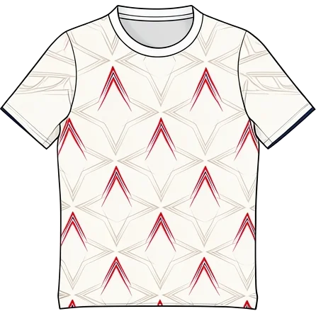 Lille 2022/23 Fourth shirt illustration, generated colours (AI illustration)