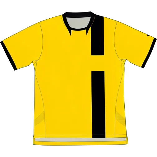 Dynamo Dresden 2008/09 Home shirt illustration, generated colours (AI illustration)