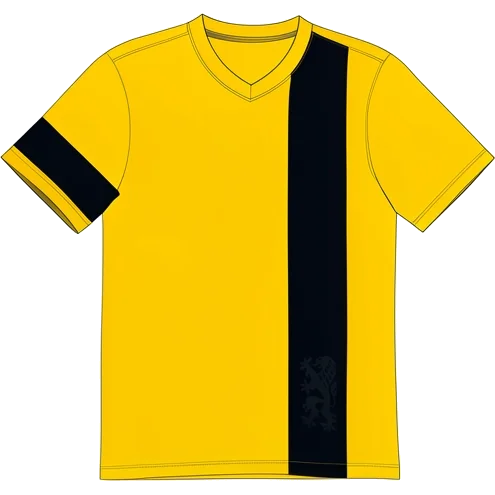 Dynamo Dresden 2013/14 Home shirt illustration, generated colours (AI illustration)