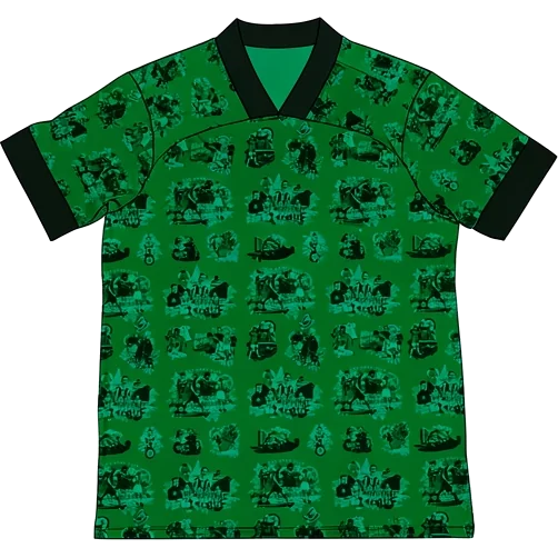 Red Star 2020/21 Home shirt illustration, generated colours (AI illustration)