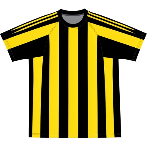 Fenerbahçe 2004/06 Home shirt illustration, generated colours (AI illustration)