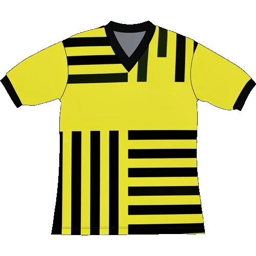 Young Boys 1989/90 Home shirt illustration, generated colours (AI illustration)