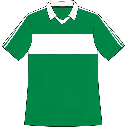 St. Gallen 1983/84 Home shirt illustration, generated colours (AI illustration)