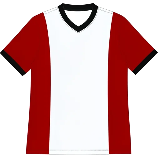 Thun 2017/18 Home shirt illustration, generated colours (AI illustration)