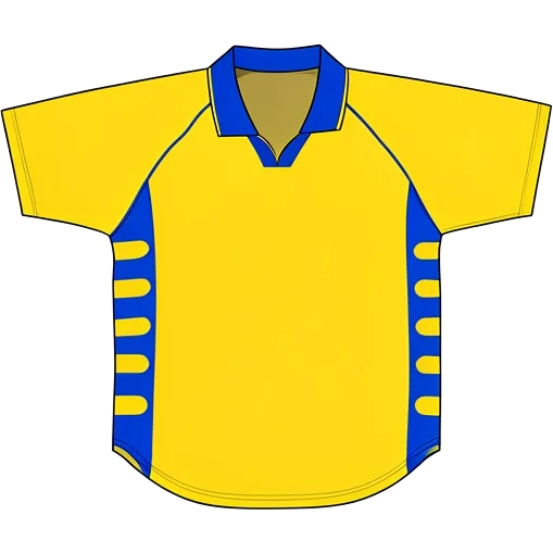 Zurich 2000/01 Away shirt illustration, generated colours (AI illustration)
