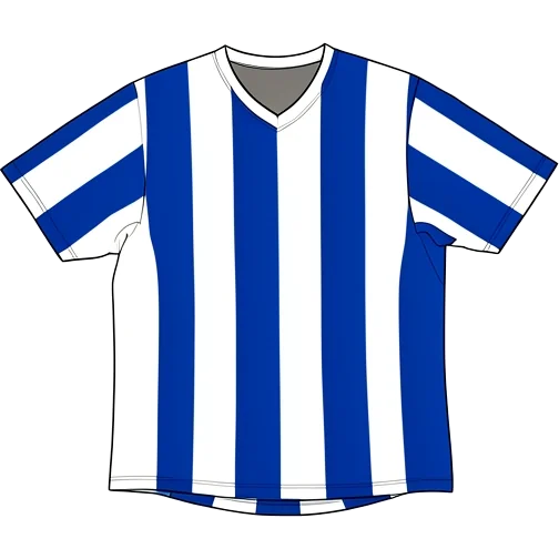 Zurich 2008/09 Home shirt illustration, generated colours (AI illustration)