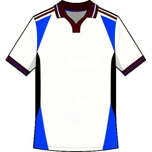 Servette 1999/01 Away shirt illustration, generated colours (AI illustration)