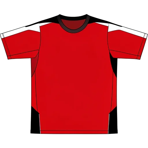 Nottingham Forest 2005/06 Home shirt illustration, generated colours (AI illustration)