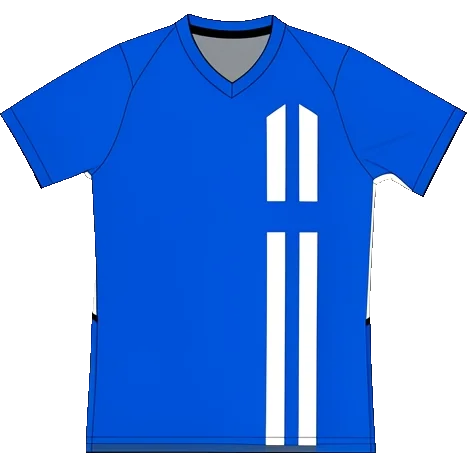 Hansa Rostock 2018/19 Home shirt illustration, generated colours (AI illustration)