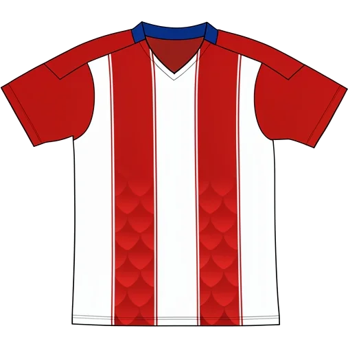 Paraguay 2021 Heim-Trikot, Illustration mit erzeugten Farben (KI-Illustration)
