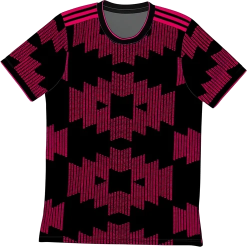 Mexico 2021/22 Home shirt illustration, generated colours (AI illustration)