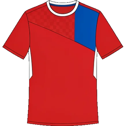 Czechia 2012 Home shirt illustration, generated colours (AI illustration)