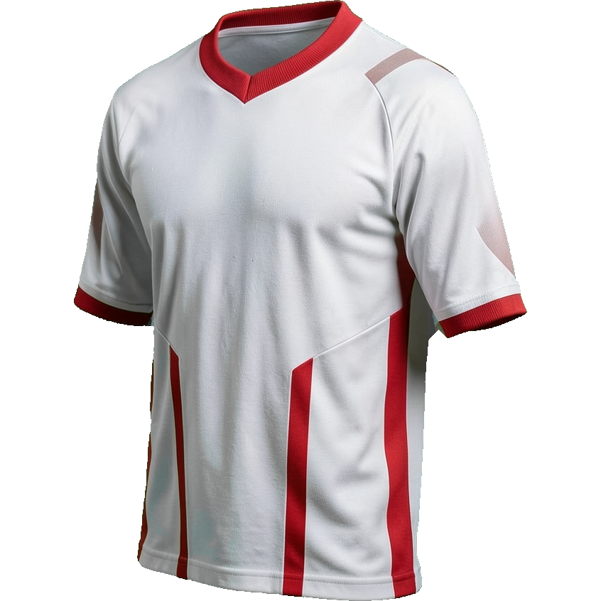 1. FC Köln 2009/10 Home shirt illustration, generated colours (AI illustration)