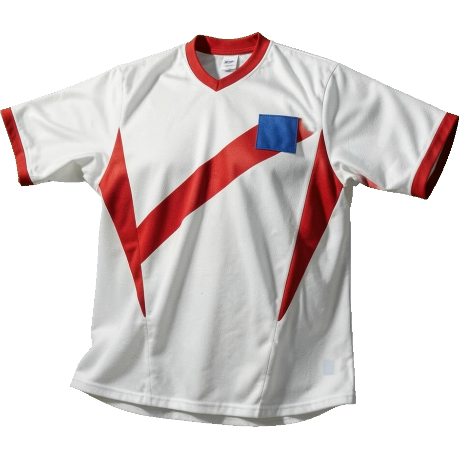 Hamburger SV 2002/03 Home shirt illustration, generated colours (AI illustration)